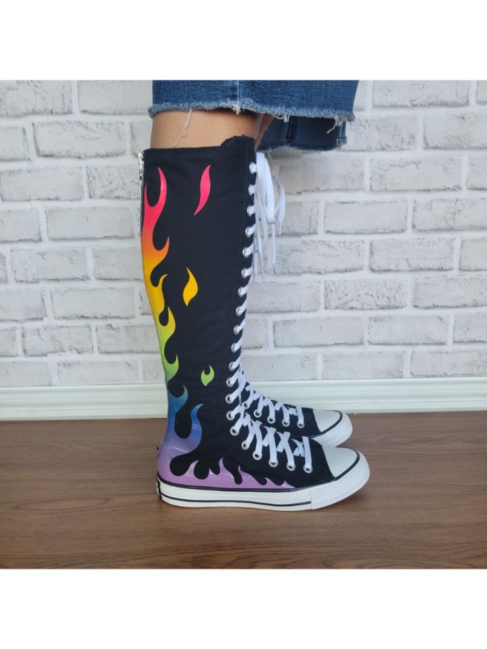 ❤️Converse Chuck Taylor All Star XXHi Pride Sz 8 Women Ultra-high Boots A15779C - Picture 9 of 9